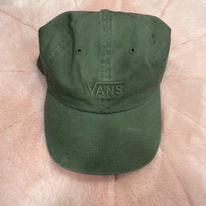 Gently worn olive Vans hat